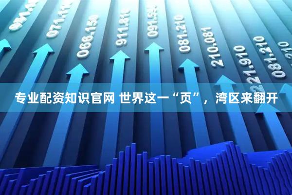 专业配资知识官网 世界这一“页”，湾区来翻开